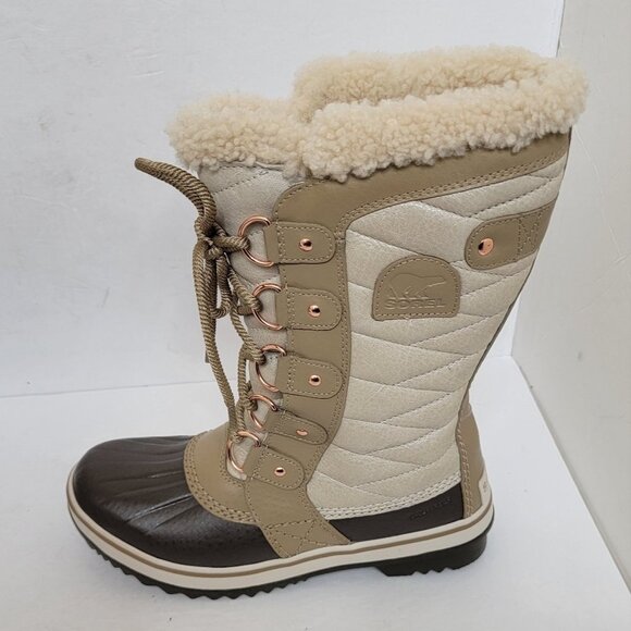 Sorel Tofino II Holiday Snow Boots Winter Tan Insulated Size 6 - Picture 4 of 16